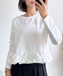 【ZOZO限定】裾フリルロングTシャツ(接触冷感・UVカット)
