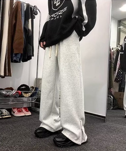 Ressaca(レサーカ)の「裾ジップスウェットパンツ(スウェットパンツ・メンズ・グレー/ブラック・L/M)」の2枚目の写真