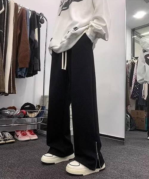 Ressaca(レサーカ)の「裾ジップスウェットパンツ(スウェットパンツ・メンズ・グレー/ブラック・L/M)」の1枚目の写真