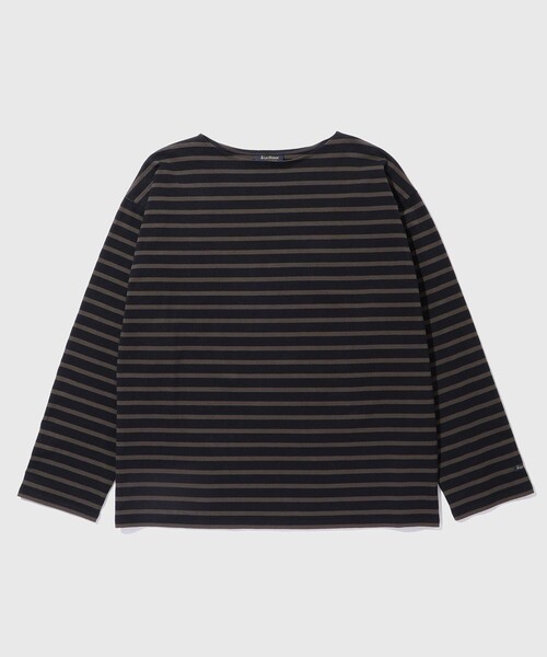 Le Minor(ルミノア)の「《別注》【Le Minor/ルミノア】 L/S SIGNATURE BASQUE(Tシャツ/カットソー・メンズ・ライトグレー/ダークブラウン/ブラウン/ブラウン系その他・S/L/M)」の3枚目の写真