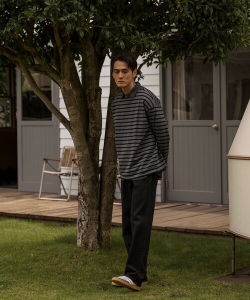 Le Minor(ルミノア)の「《別注》【Le Minor/ルミノア】 L/S SIGNATURE BASQUE(Tシャツ/カットソー・メンズ・ライトグレー/ダークブラウン/ブラウン/ブラウン系その他・S/L/M)」の13枚目の写真