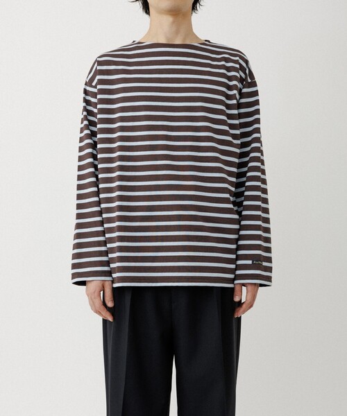 Le Minor(ルミノア)の「《別注》【Le Minor/ルミノア】 L/S SIGNATURE BASQUE(Tシャツ/カットソー・メンズ・ライトグレー/ダークブラウン/ブラウン/ブラウン系その他・S/L/M)」の12枚目の写真