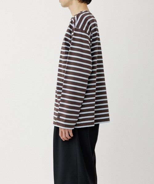 Le Minor(ルミノア)の「《別注》【Le Minor/ルミノア】 L/S SIGNATURE BASQUE(Tシャツ/カットソー・メンズ・ライトグレー/ダークブラウン/ブラウン/ブラウン系その他・S/L/M)」の11枚目の写真