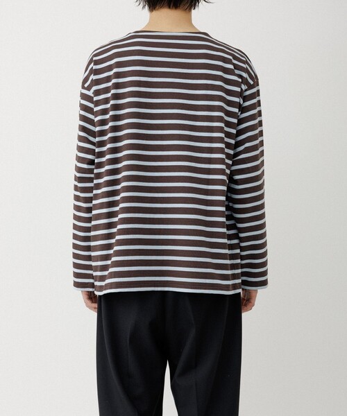 Le Minor(ルミノア)の「《別注》【Le Minor/ルミノア】 L/S SIGNATURE BASQUE(Tシャツ/カットソー・メンズ・ライトグレー/ダークブラウン/ブラウン/ブラウン系その他・S/L/M)」の10枚目の写真