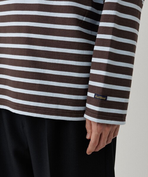Le Minor(ルミノア)の「《別注》【Le Minor/ルミノア】 L/S SIGNATURE BASQUE(Tシャツ/カットソー・メンズ・ライトグレー/ダークブラウン/ブラウン/ブラウン系その他・S/L/M)」の8枚目の写真