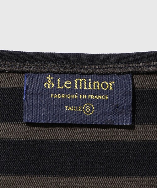 Le Minor(ルミノア)の「《別注》【Le Minor/ルミノア】 L/S SIGNATURE BASQUE(Tシャツ/カットソー・メンズ・ライトグレー/ダークブラウン/ブラウン/ブラウン系その他・S/L/M)」の5枚目の写真