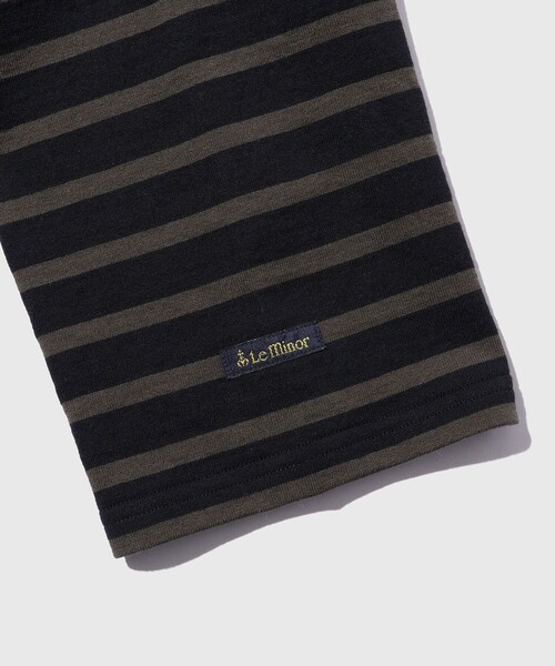 Le Minor(ルミノア)の「《別注》【Le Minor/ルミノア】 L/S SIGNATURE BASQUE(Tシャツ/カットソー・メンズ・ライトグレー/ダークブラウン/ブラウン/ブラウン系その他・S/L/M)」の21枚目の写真