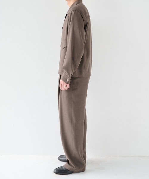 STUDIOUS(ステュディオス)の「【STUDIOUS】Woolycupra WorkJacket(ブルゾン・メンズ・タン/ブラウン・1/2)」の12枚目の写真