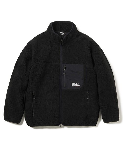FIRST DOWN(ファーストダウン)の「FIRST DOWN USA (ファーストダウン) BOA JKT ボア フリース ジャケット ブルゾン メンズ F942021(ブルゾン・メンズ・ネイビー/オフホワイト/ブラック・M/L/LL)」の2枚目の写真