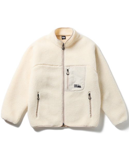 FIRST DOWN(ファーストダウン)の「FIRST DOWN USA (ファーストダウン) BOA JKT ボア フリース ジャケット ブルゾン メンズ F942021(ブルゾン・メンズ・ネイビー/オフホワイト/ブラック・M/L/LL)」の5枚目の写真