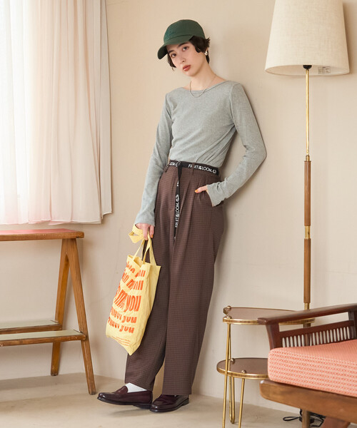 FREAK'S STORE(フリークスストア)の「FRUIT OF THE LOOM×FREAK'S STORE/フルーツオブザルーム 別注 アイレットフライス ヘンリーネックロンT(Tシャツ/カットソー・レディース・オフホワイト/ピンク/ライトグレー/ブラック・フリ-)」の21枚目の写真