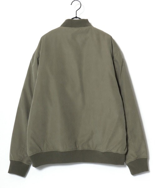 U.S. POLO ASSN.(ユーエスポロアッスン)の「U.S. POLO ASSN./ユーエスポロアッスン Batting Rib Blouson/オーバーサイズ 中綿 ファイバーダウン ショート丈 リブブルゾン/MA-1ジャケット/レディース メンズ(ブルゾン・メンズ・ライトブラウン/ブラック/カーキ・M/L/LL)」の12枚目の写真