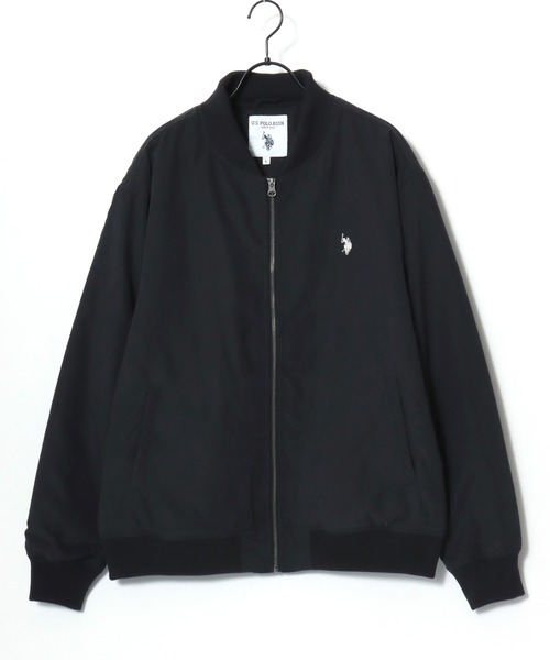 U.S. POLO ASSN.(ユーエスポロアッスン)の「U.S. POLO ASSN./ユーエスポロアッスン Batting Rib Blouson/オーバーサイズ 中綿 ファイバーダウン ショート丈 リブブルゾン/MA-1ジャケット/レディース メンズ(ブルゾン・メンズ・ライトブラウン/ブラック/カーキ・M/L/LL)」の7枚目の写真