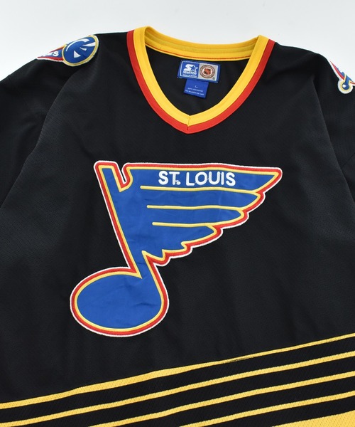 LABORATORY R(ラボラトリーアール)の「【USED】STARTER “NHL St. Louis Blues” ゲームシャツ(Tシャツ/カットソー・メンズ・ブラック・LARGE)」の2枚目の写真