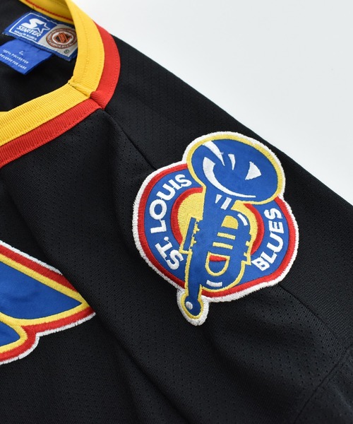 LABORATORY R(ラボラトリーアール)の「【USED】STARTER “NHL St. Louis Blues” ゲームシャツ(Tシャツ/カットソー・メンズ・ブラック・LARGE)」の5枚目の写真