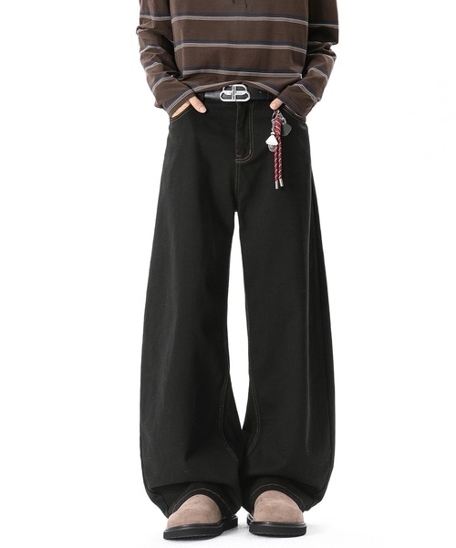 CORPUS TOKYO(コーパス トーキョー)の「バックパッチワイドツイルパンツ(チノパンツ・メンズ・アイボリー/ブラック/ブラウン・1/2/4/3)」の17枚目の写真