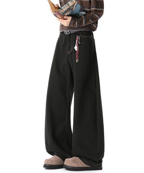 CORPUS TOKYO(コーパス トーキョー)の「バックパッチワイドツイルパンツ(チノパンツ・メンズ・アイボリー/ブラック/ブラウン・1/2/4/3)」の19枚目の写真