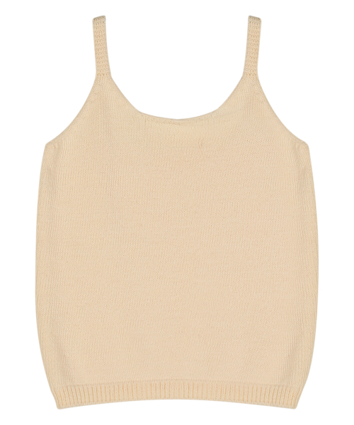 VLETI（ブレッティ）の「[Cotton 100%] Twisted Cardigan & Sleeveless Knit SetUp (Cream beige)（ニット/セーター・レディース・ライトベージュ・FREE）」の3枚目の写真