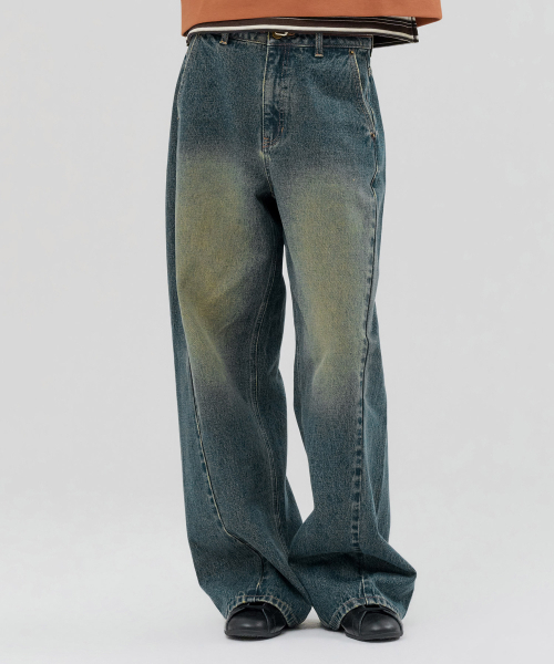 CHASECULT(チェイスカルト)の「レディース Mトーン カーブドワイドデニム - FERG2365B0N(デニムパンツ・レディース・ブルー・70/74/64/67)」の1枚目の写真