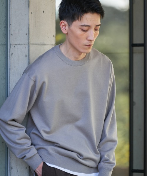 URBAN RESEARCH DOORS(アーバンリサーチドアーズ)の「『UR TECH』200日ニット クルーネック(ニット/セーター・メンズ・グレー/チャコールグレー/ブラウン系その他/ロイヤルブルー・LARGE/X-LARGE/MEDIUM)」の8枚目の写真