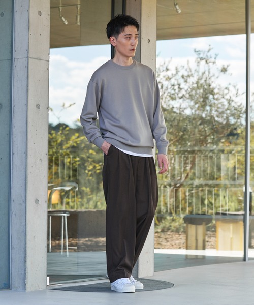 URBAN RESEARCH DOORS(アーバンリサーチドアーズ)の「『UR TECH』200日ニット クルーネック(ニット/セーター・メンズ・グレー/チャコールグレー/ブラウン系その他/ロイヤルブルー・LARGE/X-LARGE/MEDIUM)」の9枚目の写真