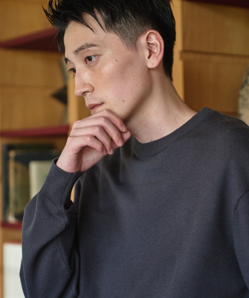 URBAN RESEARCH DOORS(アーバンリサーチドアーズ)の「『UR TECH』200日ニット クルーネック(ニット/セーター・メンズ・グレー/チャコールグレー/ブラウン系その他/ロイヤルブルー・LARGE/X-LARGE/MEDIUM)」の20枚目の写真