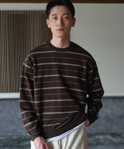 URBAN RESEARCH DOORS(アーバンリサーチドアーズ)の「『UR TECH』200日ニット クルーネック(ニット/セーター・メンズ・グレー/チャコールグレー/ブラウン系その他/ロイヤルブルー・LARGE/X-LARGE/MEDIUM)」の14枚目の写真