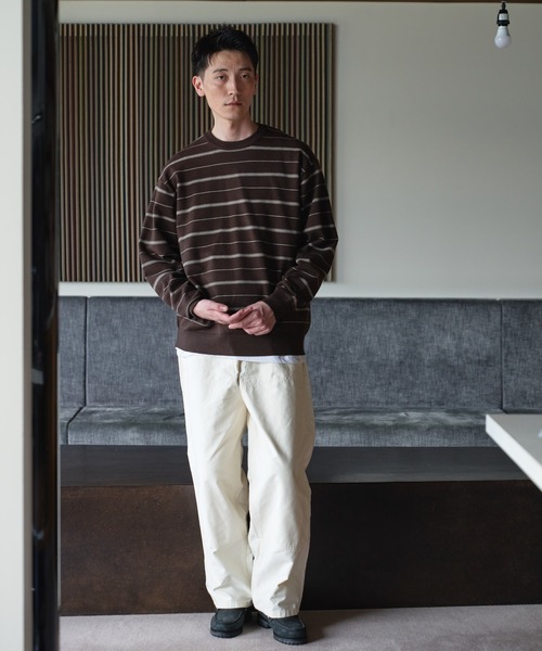 URBAN RESEARCH DOORS(アーバンリサーチドアーズ)の「『UR TECH』200日ニット クルーネック(ニット/セーター・メンズ・グレー/チャコールグレー/ブラウン系その他/ロイヤルブルー・LARGE/X-LARGE/MEDIUM)」の16枚目の写真