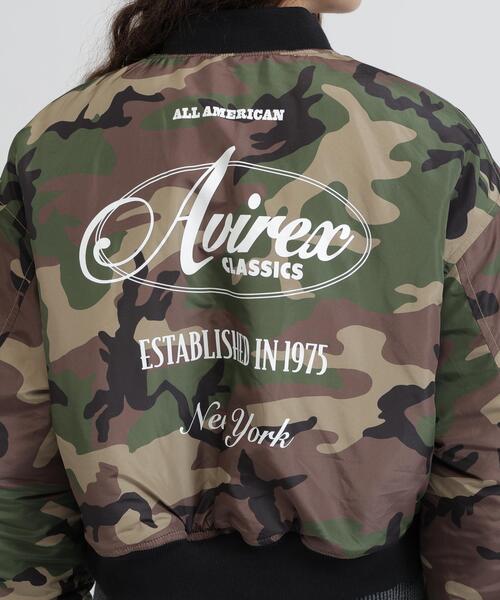 AVIREX(アヴィレックス)の「REVERSIBLE QUILTED VARSITY JACKET(ブルゾン・レディース・ブラック/シルバー・S/M)」の12枚目の写真