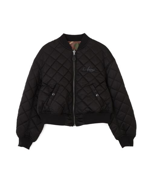 AVIREX(アヴィレックス)の「REVERSIBLE QUILTED VARSITY JACKET(ブルゾン・レディース・ブラック/シルバー・S/M)」の13枚目の写真