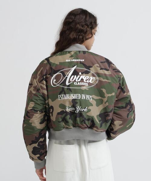 AVIREX(アヴィレックス)の「REVERSIBLE QUILTED VARSITY JACKET(ブルゾン・レディース・ブラック/シルバー・S/M)」の18枚目の写真