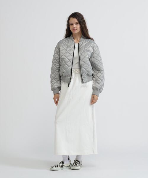 AVIREX(アヴィレックス)の「REVERSIBLE QUILTED VARSITY JACKET(ブルゾン・レディース・ブラック/シルバー・S/M)」の19枚目の写真