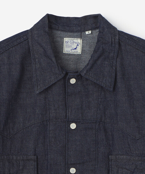orSlow(オアスロウ)の「orSlow | SHORT WESTERN SHIRT JACKET WOMEN(デニムジャケット・レディース・インディゴブルー・2/1)」の13枚目の写真