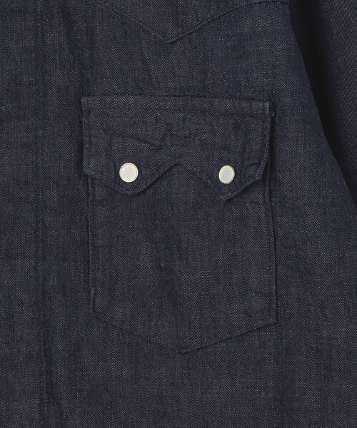 orSlow(オアスロウ)の「orSlow | SHORT WESTERN SHIRT JACKET WOMEN(デニムジャケット・レディース・インディゴブルー・2/1)」の16枚目の写真