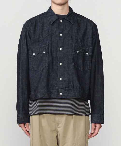 orSlow(オアスロウ)の「orSlow | SHORT WESTERN SHIRT JACKET WOMEN(デニムジャケット・レディース・インディゴブルー・2/1)」の5枚目の写真