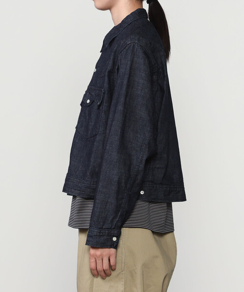 orSlow(オアスロウ)の「orSlow | SHORT WESTERN SHIRT JACKET WOMEN(デニムジャケット・レディース・インディゴブルー・2/1)」の6枚目の写真
