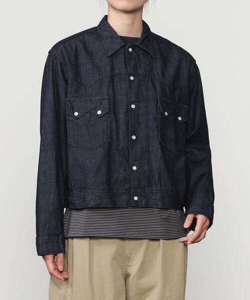 orSlow(オアスロウ)の「orSlow | SHORT WESTERN SHIRT JACKET WOMEN(デニムジャケット・レディース・インディゴブルー・2/1)」の8枚目の写真