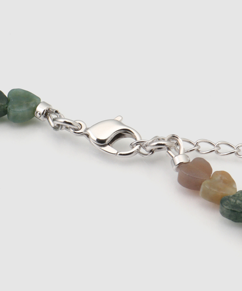 JOURNAL STANDARD(ジャーナルスタンダード)の「【STEEN/スティーン】 HEART JADE NECKLACE(ネックレス・レディース・カーキ・FREE)」の6枚目の写真
