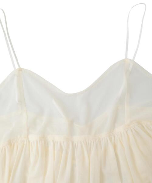 CONVERSE TOKYO（コンバーストウキョウ）の「TULLE CAMISOLE AND BLOUSE（シャツ/ブラウス・レディース・グレー/ブルー/ブラック・FREE）」の21枚目の写真