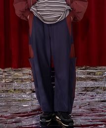 【Nora Lily】Line Track Jersey Barrel Cargo Pants