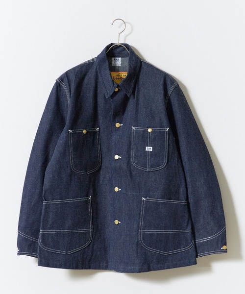 Lee(リー)の「Lee/リー ARCHIVES OVERALL JACKET 91-J 1947 復刻モデル デニムカバーオール ジェルトデニム トリプルステッチ メンズ アメカジ 2026年秋冬 秋服(デニムジャケット・メンズ・ブルー・40/42/44/46)」の1枚目の写真