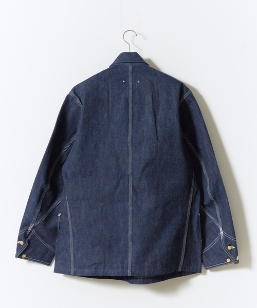 Lee(リー)の「Lee/リー ARCHIVES OVERALL JACKET 91-J 1947 復刻モデル デニムカバーオール ジェルトデニム トリプルステッチ メンズ アメカジ 2026年秋冬 秋服(デニムジャケット・メンズ・ブルー・40/42/44/46)」の2枚目の写真