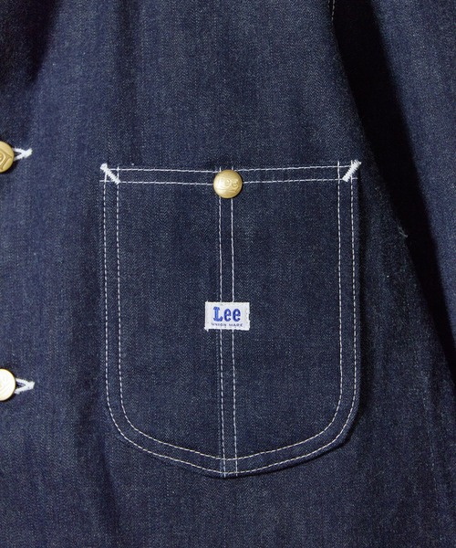 Lee(リー)の「Lee/リー ARCHIVES OVERALL JACKET 91-J 1947 復刻モデル デニムカバーオール ジェルトデニム トリプルステッチ メンズ アメカジ 2026年秋冬 秋服(デニムジャケット・メンズ・ブルー・40/42/44/46)」の5枚目の写真