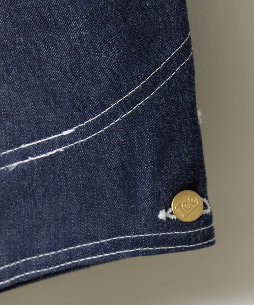 Lee(リー)の「Lee/リー ARCHIVES OVERALL JACKET 91-J 1947 復刻モデル デニムカバーオール ジェルトデニム トリプルステッチ メンズ アメカジ 2026年秋冬 秋服(デニムジャケット・メンズ・ブルー・40/42/44/46)」の7枚目の写真