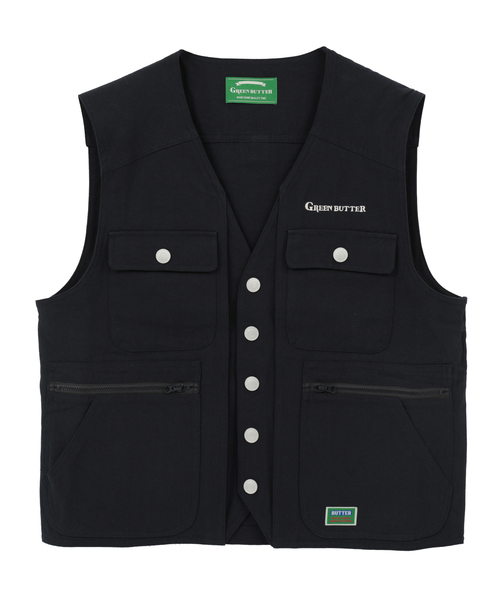 GREEN BUTTER(グリーンバター)の「【GREEN BUTTER/グリーンバター】Cotton PoketVestnavy(ベスト・レディース・ネイビー・FREE)」の5枚目の写真