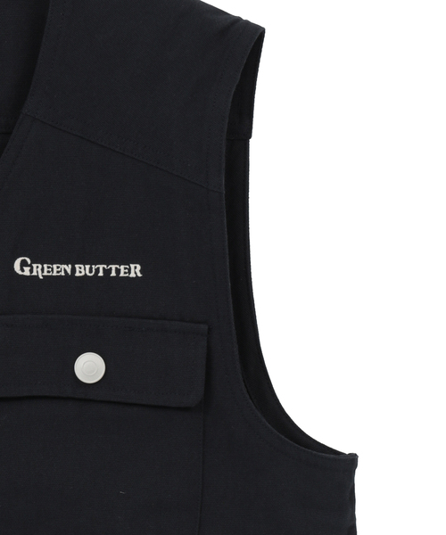 GREEN BUTTER(グリーンバター)の「【GREEN BUTTER/グリーンバター】Cotton PoketVestnavy(ベスト・レディース・ネイビー・FREE)」の9枚目の写真