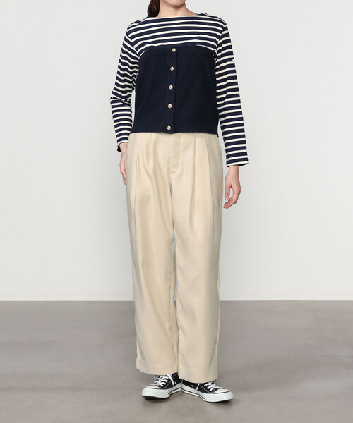 THE SHINZONE(ザ シンゾーン)の「THE SHINZONE |〈別注〉TOMBOY PANTS WOMEN(その他パンツ・レディース・アイボリー/ブラック・32/34/36)」の8枚目の写真