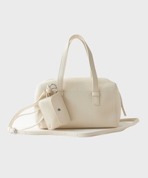 2way Embossed Handbag with Mini Pouch 秋服 冬服