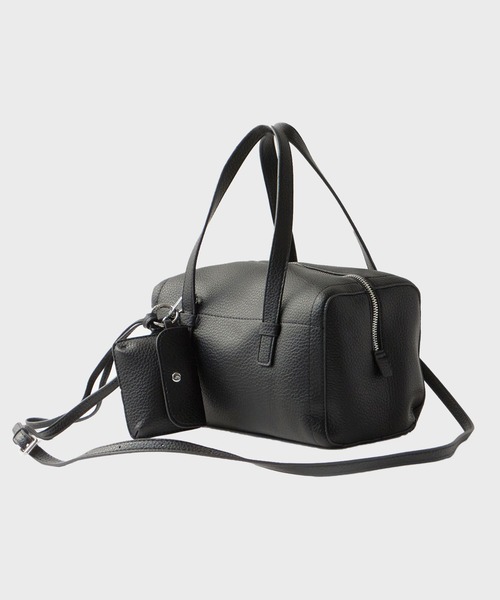 UNSTOA(アンストア)の「2way Embossed Handbag with Mini Pouch 秋服 冬服(ショルダーバッグ・レディース・ブルー/グレー/アイボリー/ブラック・FREE)」の15枚目の写真