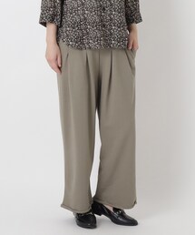 裏毛カットソー ウエストタックパンツ